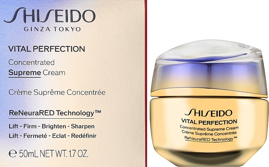 Концентрований крем для зрілої шкіри - Shiseido Vital Perfection Concentrated Supreme Cream — фото N2