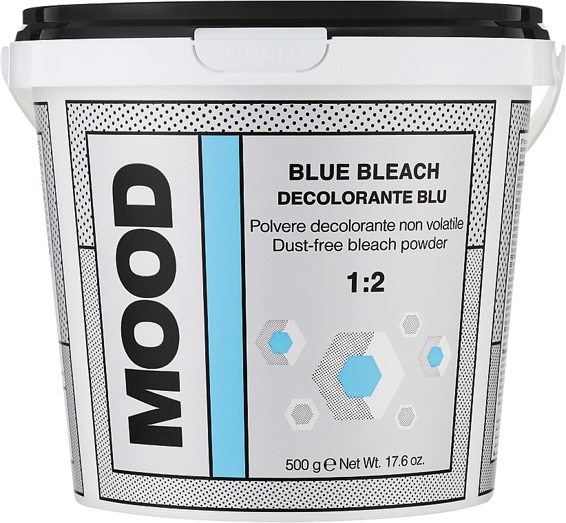 Знебарвлювальний блакитний порошок для волосся - Mood Blue Bleach Powder — фото N1