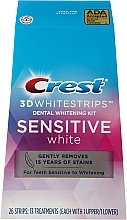 Парфумерія, косметика Відбілювальні смужки для чутливих зубів - Crest 3D Whitestrips Sensitive White Teeth Whitening