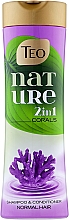 Духи, Парфюмерия, косметика Шампунь-бальзам для всех типов волос - Teo Nature 2in1 Shampoo & Conditioner Corals