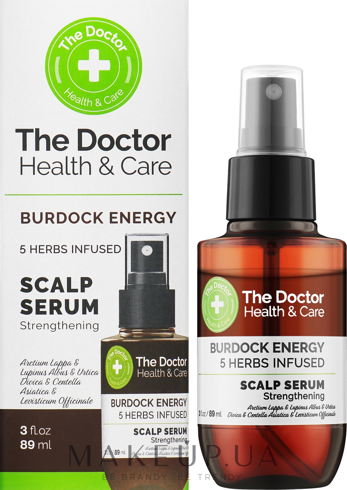 Сироватка для шкіри голови "Реп'яхова сила" - The Doctor Health & Care Burdock Energy 5 Herbs Infused Scalp Serum — фото 89ml