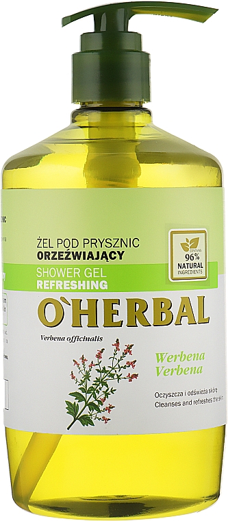 Освіжаючий гель для душу з екстрактом вербени - Elfa Pharm O Herbal Refreshing Shower Gel — фото N3