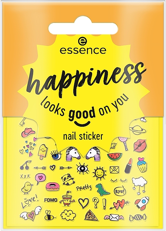 Наклейки для нігтів - Essence Happiness Looks Good On You Nail Sticker — фото N1