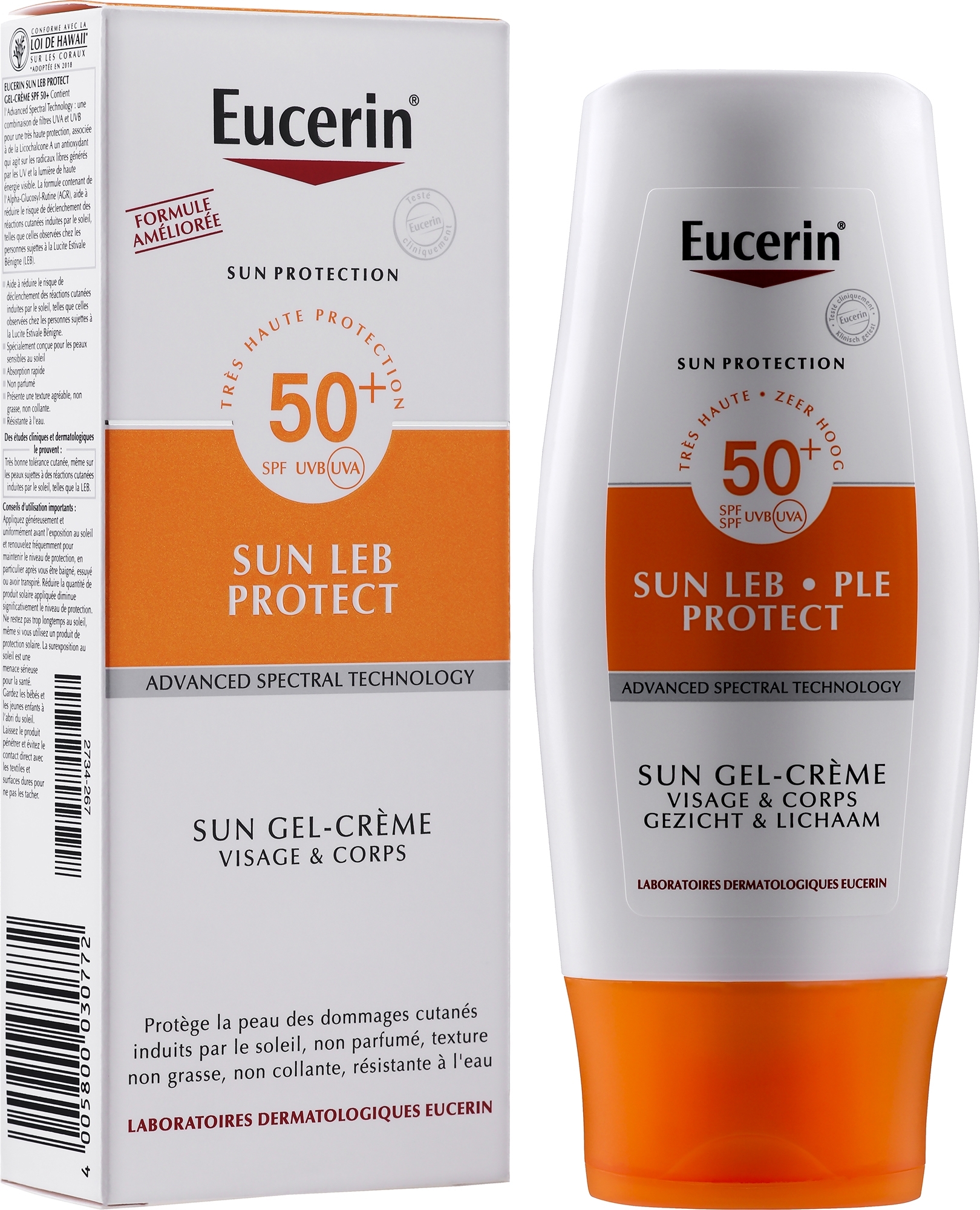 Солнцезащитный крем-гель для тела з фактором УФ защиты SPF 50 - Sun Protection Leb Protect Cream-Gel SPF50 — фото 150ml