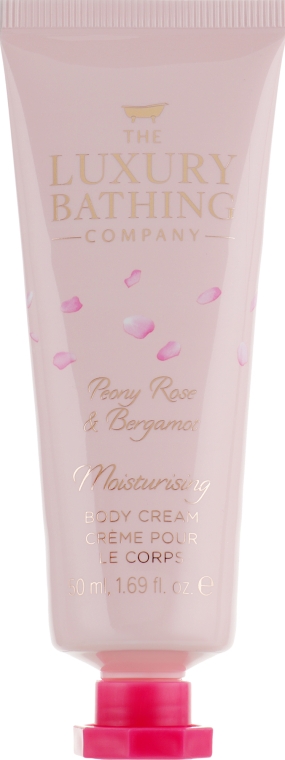 Набір - Grace Cole The Luxury Bathing Peony, Rose & Bergamot (sh/gel/100ml + b/cr/50ml + bag + sponge) — фото N4