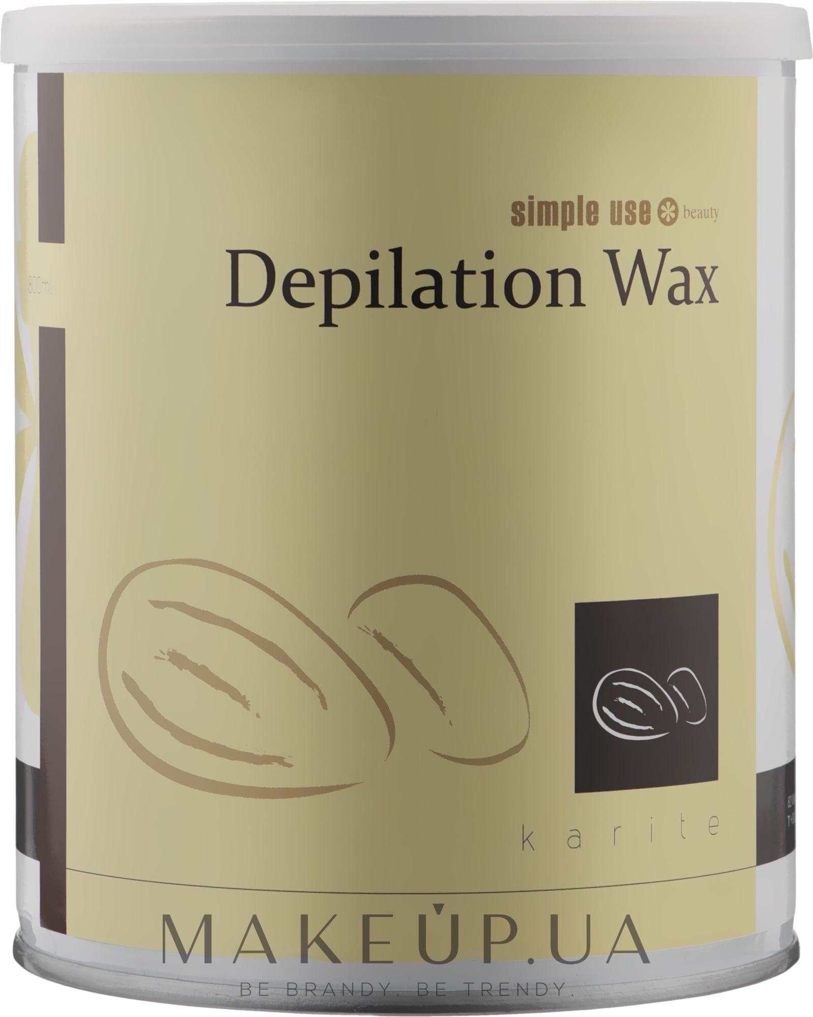 Теплий віск для депіляції в банці "Каріте" - Simple Use Beauty Depilation Wax — фото 800ml