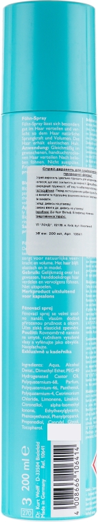 Спрей-аэрозоль для сушки волос феном естественной фиксации - Alcina Fohn-Spray — фото N2