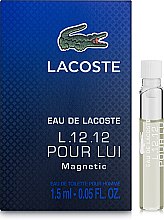 Духи, Парфюмерия, косметика Lacoste Eau de Lacoste Pour Homme L.12.12. Magnetic - Туалетная вода (пробник)