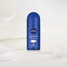 Дезодорант шариковый, антиперспирант - NIVEA Deodorant Protect & Care Roll-On — фото N2