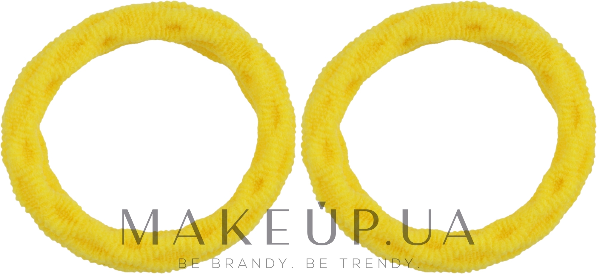 Резинки для волосся безшовні, Pf-162, жовті - Puffic Fashion — фото 2шт