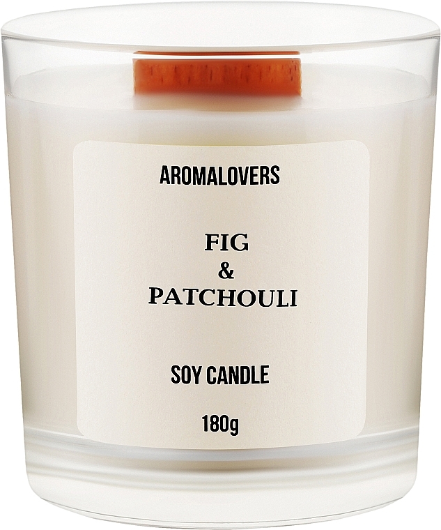 УЦЕНКА Ароматическая свеча в стакане "Fig & Patchouli" - Aromalovers * — фото N2