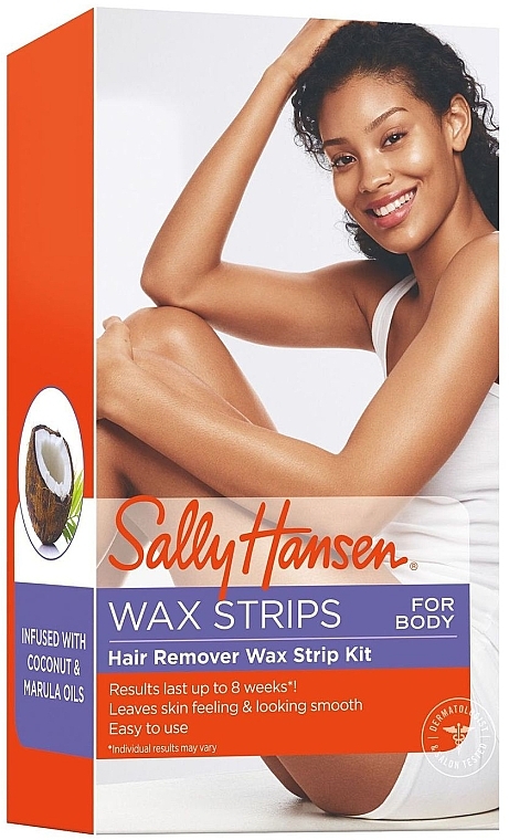 Набор для удаления волос с тела - Sally Hansen Hair Remover Wax Strip Kit Body — фото N1