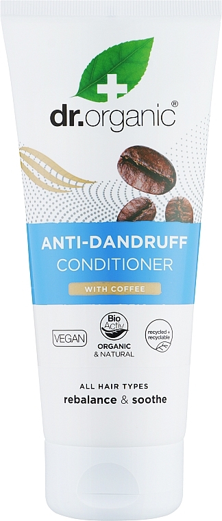 Кофейный кондиционер против перхоти - Dr.Organic Organic Coffee Anti-Dandruff Conditioner  — фото N1