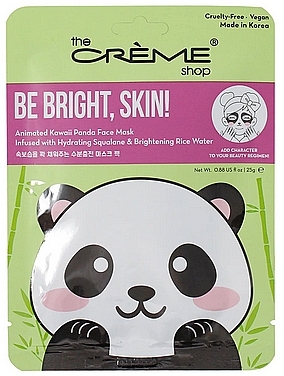 Маска для лица - The Creme Shop Be Bright Skin! Kawaii Mascarilla Panda — фото N1