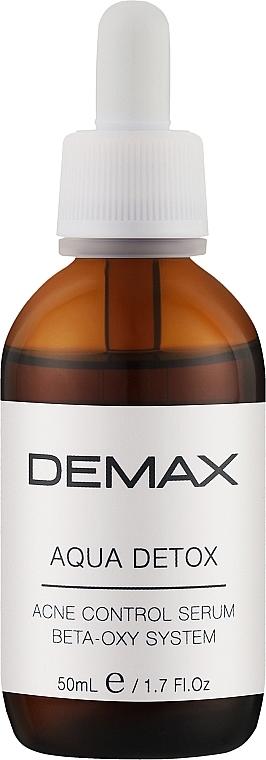 Детокс сыворотка для проблемной кожи - Demax Aqua Detox Acne Control Serum Beta-Oxy System — фото N1