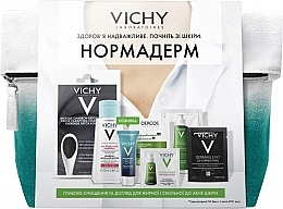 Духи, Парфюмерия, косметика Набор - Vichy Normaderm (mask/2*6ml + gel/mini/3ml + moisturiser/mini/1.5ml + micel/water/100ml + concealer/mini/1ml + concentrate/mini/5ml + shm/mini/6ml)