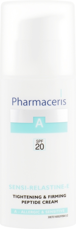 Крем для лица против морщин - Pharmaceris A Sensi-Relastine-E Tightening and Firming Peptide Cream SPF20 — фото N2