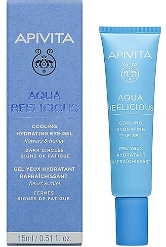 Зволожувальний гель для шкіри навколо очей - Apivita Aqua Beelicious Cooling Hydrating Eye Gel