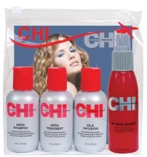 Духи, Парфюмерия, косметика Мини-набор "Уход" - CHI Summer Travel Set (shm/50ml + mask/50ml + spray/50ml + silk/50g)