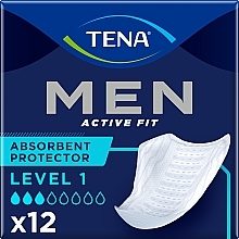 Урологические прокладки для мужчин, 12 шт. - Tena Men Level 1 — фото N1