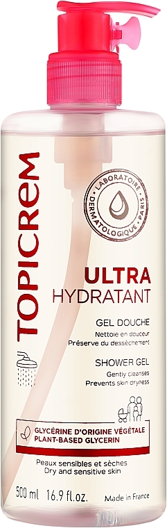 Ультраувлажняющий гель для душа - Topicrem Ultra-Moisturizing Shower Gel — фото N1