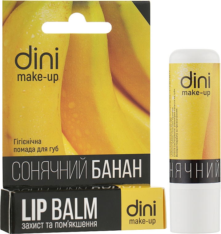 Гигиеническая помада для губ "Солнечный банан" - Dini Lip Balm — фото N2