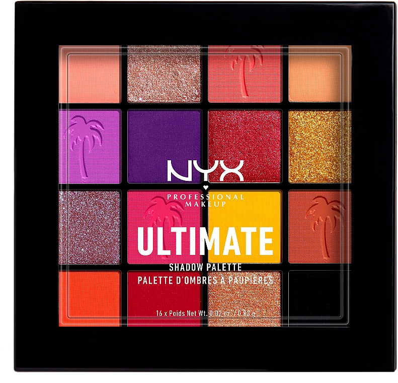 Палетка теней для век и пигментов для лица - NYX Professional Makeup Ultimate Shadow Palette — фото N1