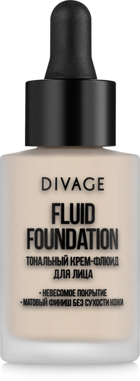 Тональный крем-флюид для лица - Divage Fluid Foundation