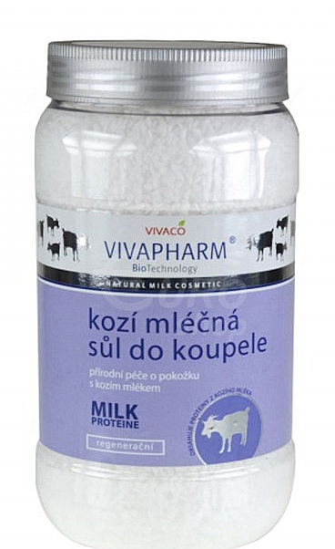 Соль для ванн с козьим молоком - Vivaco Vivapharm Bath Salt With Goat Milk — фото N1