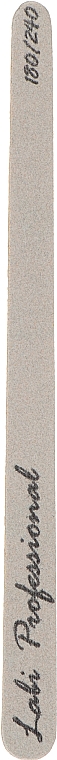 Двусторонняя пилка на деревянной основе "Капля", 180/240 грит, бежевая, 16.5 см - Labi