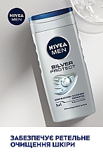 Гель для душу  - NIVEA MEN Silver Protect Shower Gel — фото N3