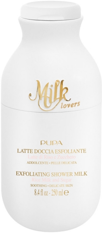 Пілінг-молочко для очищення тіла - Pupa Milk Lovers Latte Doccia Riso e Zucchero Exfoliating Shower Milk