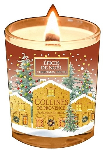 Ароматическая свеча "Рождественские специи" - Collines de Provence Christmas Spices Candle — фото N1