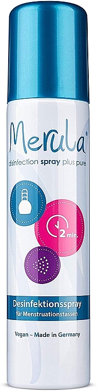 Спрей для очистки и дезинфекции менструальных чаш - Merula Spray Plus Pure — фото N1