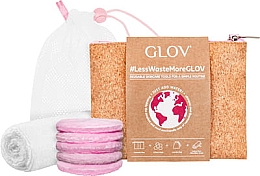 Духи, Парфюмерия, косметика Набор - Glov #Less Waste More (towel/1psc + pads/5psc + bag + laundry bag)