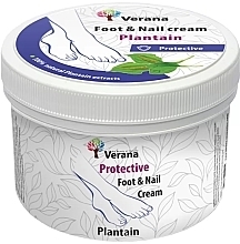 Захисний крем для ніг і нігтів "Подорожник" - Verana Protective Foot & Nail Cream Plantain — фото N1