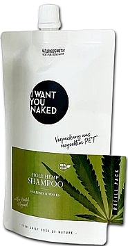 Шампунь для волосся "Volume & Waves" - I Want You Naked Holy Hemp Shampoo (Refill) — фото N1