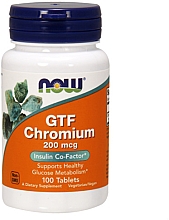 Хром, 200 мкг - Now Foods GTF Chromium  — фото N1