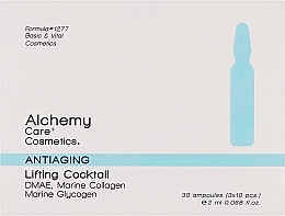 Ампулы для интенсивного питания кожи - Alchemy Antiaging Care Lifting Cocktail — фото N1