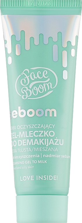 Гель-молочко для зняття макіяжу - Bielenda Face Boom Seboom Light Cleansing Gel-Milk for Make-Up Removal — фото N1