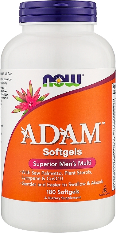 Мультивитамины для мужчин - Now Foods Adam Superior Men's Multi Softgels — фото N1