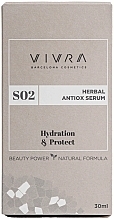 Зволожувальна сироватка для обличчя - Vivra Herbal Antiox Serum — фото N3