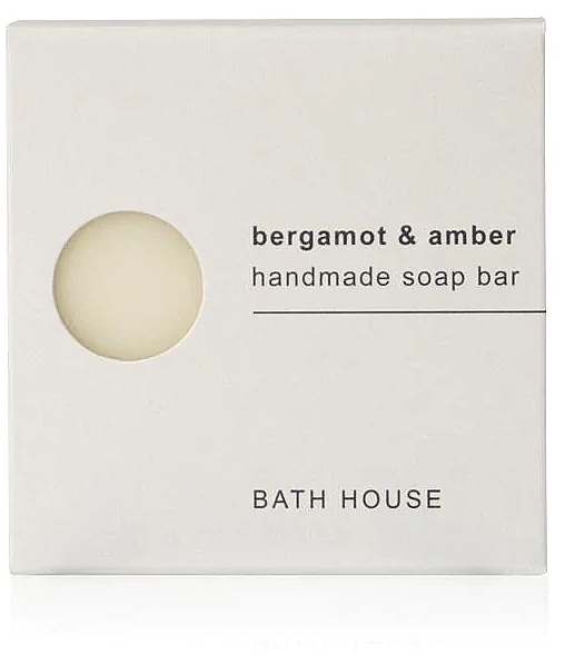 Bath House Bergamot & Amber Handmade Soap Bar - Мыло — фото N1