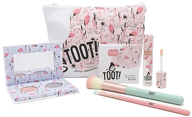 Набор, 6 продуктов - Toot! Flamingo Kiss Natural Makeup Box Set — фото N2