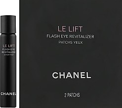 УЦІНКА Набір "Подвійна дія для контурів очей" - Chanel Le Lift Anti-Wrinkle Flash Eye Revitalizer  (eye/ser/5ml + eye/patch/10x2рсs) * — фото N2