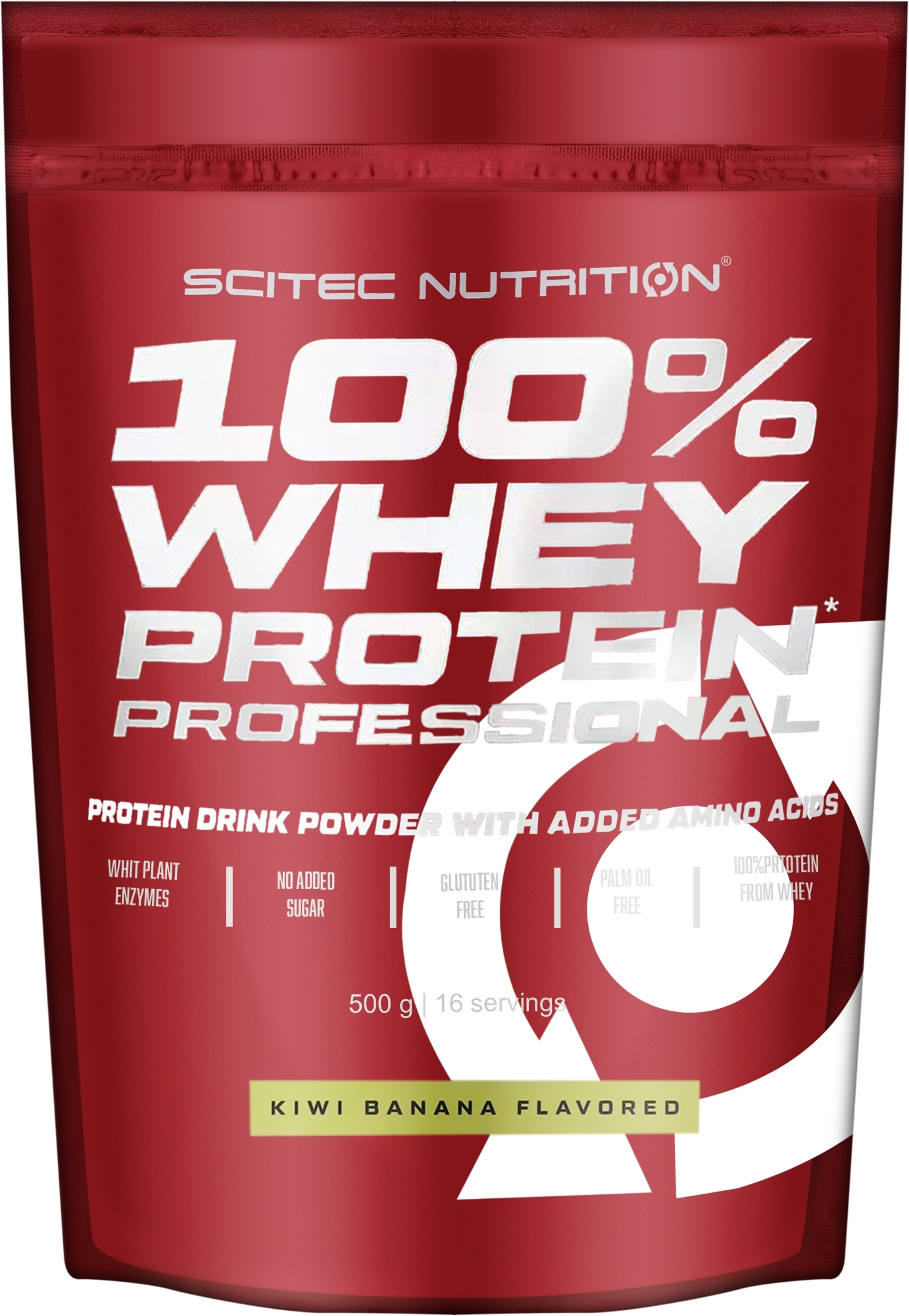 Протеїн - Scitec Nutrition 100% Whey Protein Professional Kiwi-Banana — фото 500g