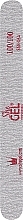 Парфумерія, косметика Пилка для нігтів SSN-06A, пряма закруглена, сіра, 100/100 - SheGEL