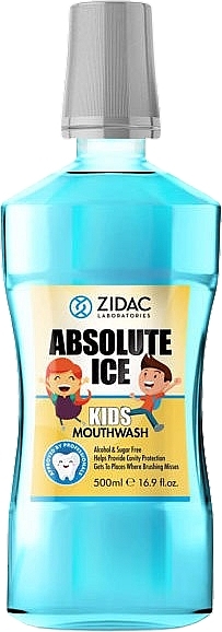 Ополіскувач для ротової порожнини для дітей - Zidac Absolute Ice Kids Mouthwash — фото N1