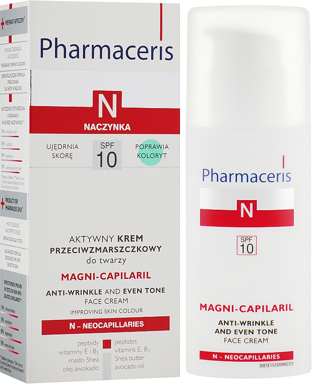 Активный крем против морщин для лица - Pharmaceris N Magni-Capilaril Active Anti-Wrinkle Cream — фото N2