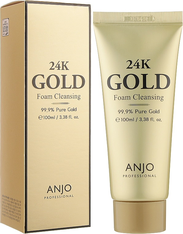 Пенка для умывания лица с золотом - Anjo Professional 24K Gold Foam Cleansing — фото N2